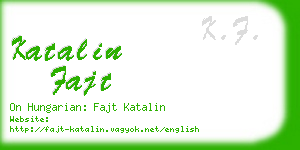 katalin fajt business card